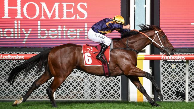 Masked Crusader looks good value at double figure odds in the Everest. Picture: Getty Images