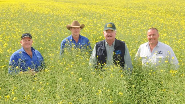 Integrity: EG Baker enterprises’ (from left) Andrew Russell, Jason Wright, Ashley Fraser and Geoff Baker.