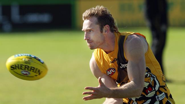 Shane Tuck training for Richmond. Picture: Michael Klein