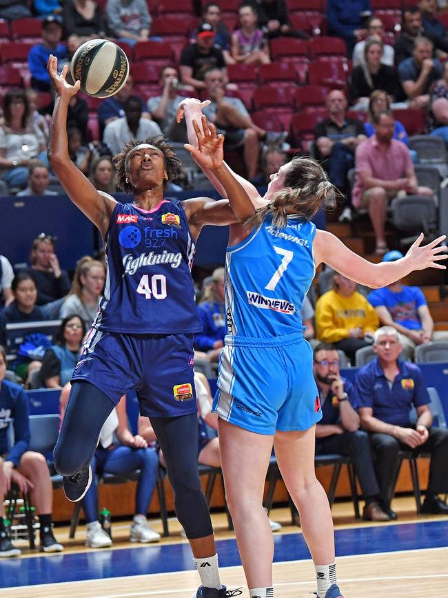 Lightning import Kayla Alexander against Canberra. Picture: Tom Huntley