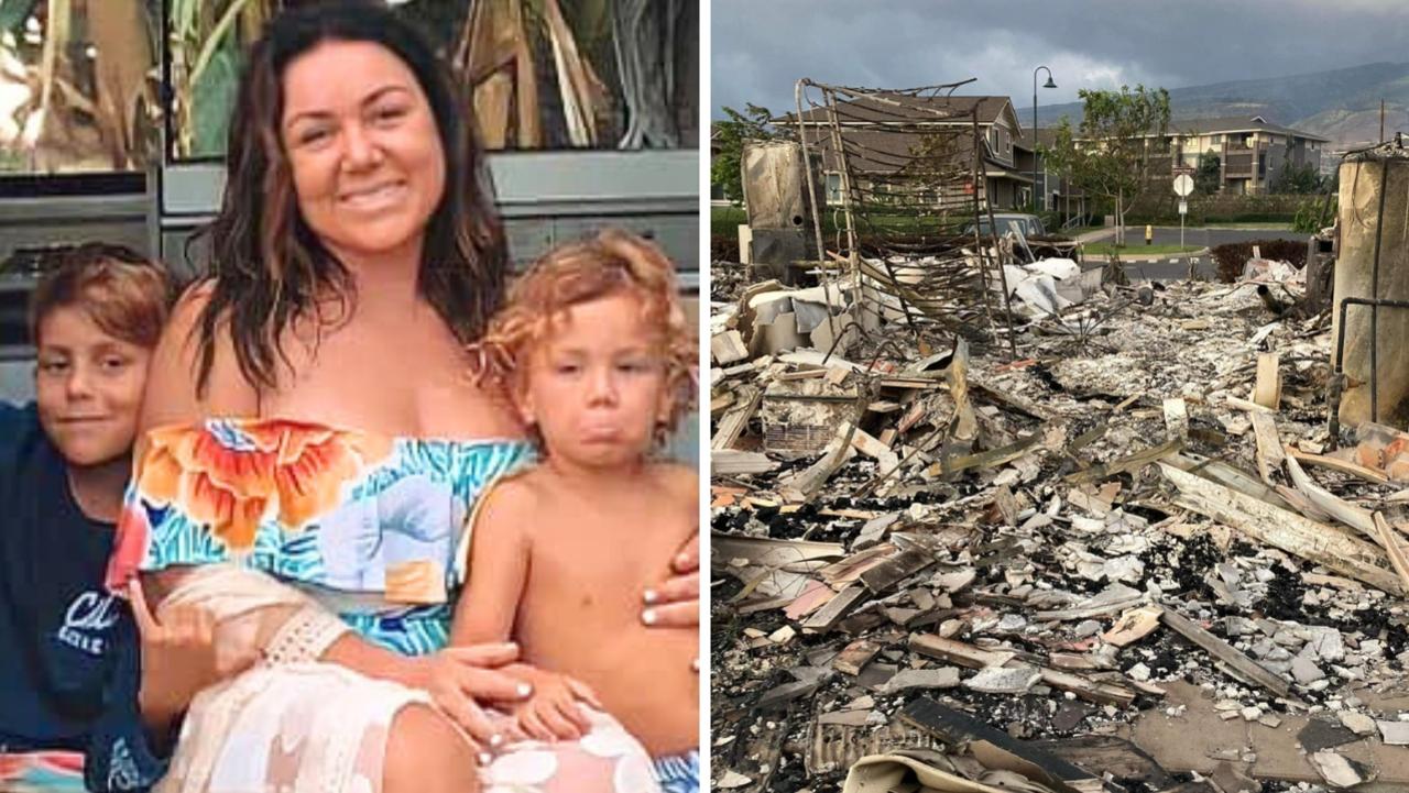 An Australian family has told of their devastation after losing everything in the Maui bushfires. Picture: Supplied.