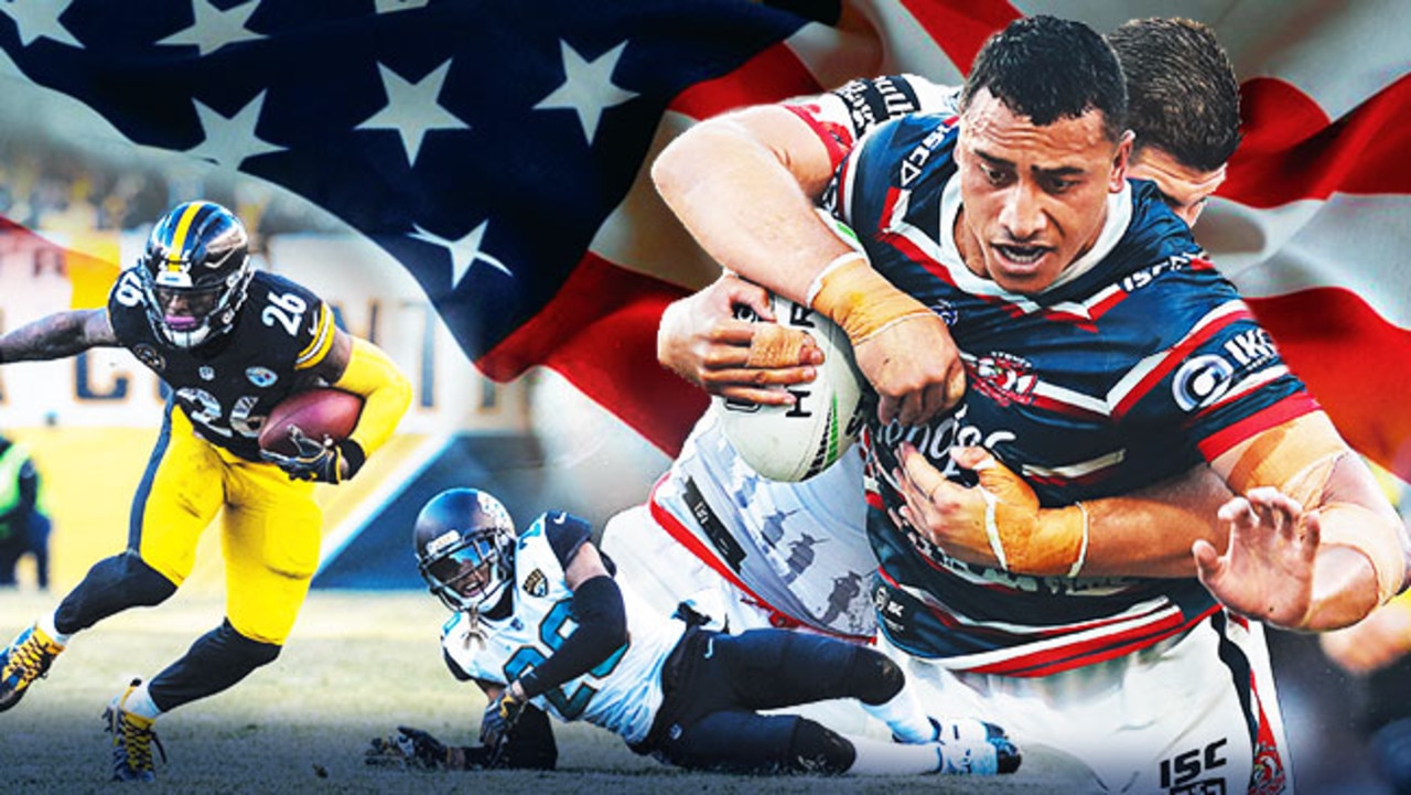 Sydney Roosters enforcer Sio Siua Taukeiaho credits NFL study for his stunning form.