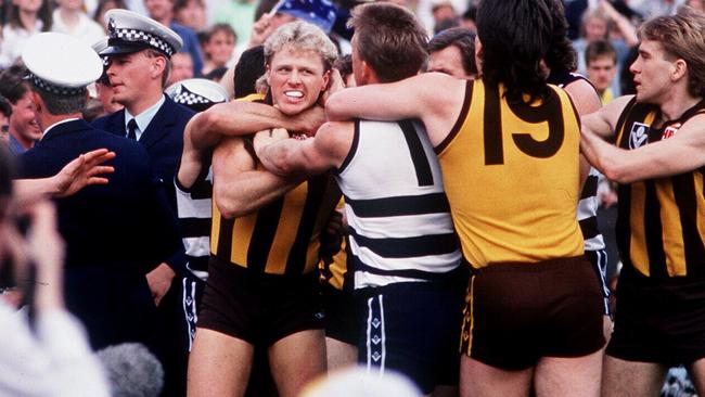 Dermott Brereton had an interesting relationship with Geelong.