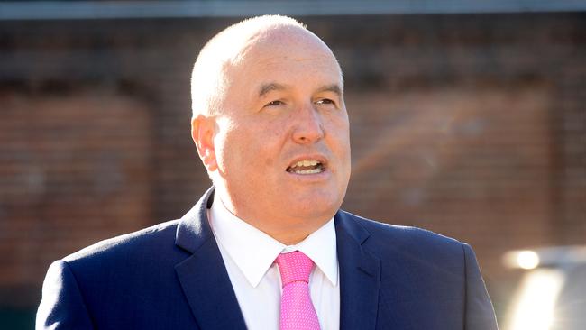 Police Minister David Elliott has been the subject of online abuse since the Black Lives Matter protest. Picture: Jeremy Piper