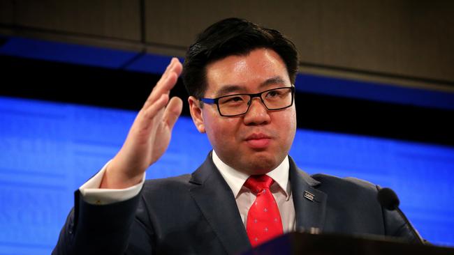 Dr Tim Soutphommasane, Race Discrimination Commissioner, addresses the National Press Club.