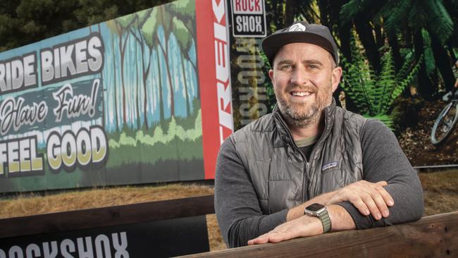 Founder and owner of Maydena Bike Park Simon French ahead of the UCI Enduro World Cup. Picture: Chris Kidd