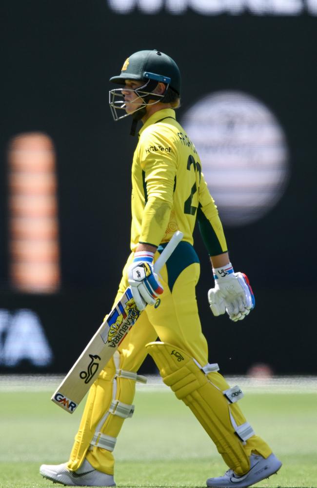 Jake Fraser-McGurk failed to fire in any of his three knocks against Pakistan. Picture: Mark Brake/Getty Images