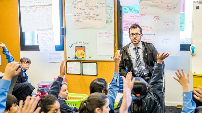 Male primary school teachers are on the verge of extinction according to new national data. (Pic: Supplied)