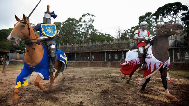 Jousting at Kryal Castle