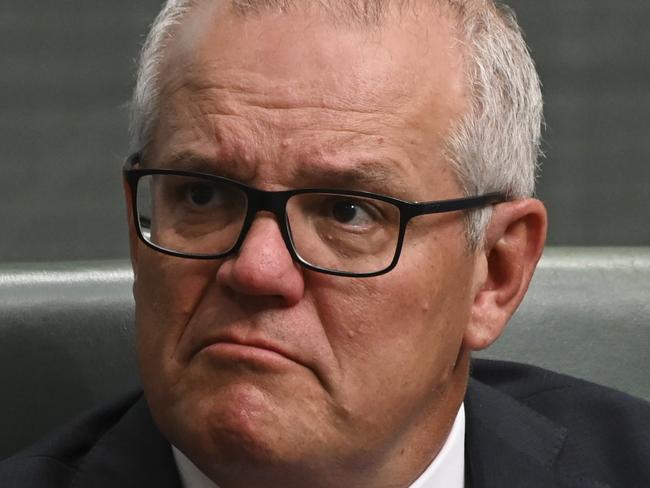 CANBERRA, AUSTRALIA - NewsWire Photos September 27, 2022: Scott Morrison MP during Question Time at Parliament House in Canberra. Picture: NCA NewsWire / Martin Ollman