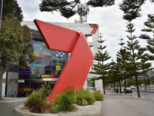 MELBOURNE, AUSTRALIA - NewsWire Photos OCTOBER 18TH, 2021: Exterior of Channel Seven, Docklands, Melbourne. Seven West Kerry Stokes-backed media firm Seven West is taking global convenience chain 7-Eleven to court to try to prevent the company from using 'SEVEN' branding. Picture : NCA NewsWire / Nicki Connolly