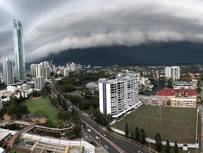 Storm view from a highrise. Picture: @kayne__fryer