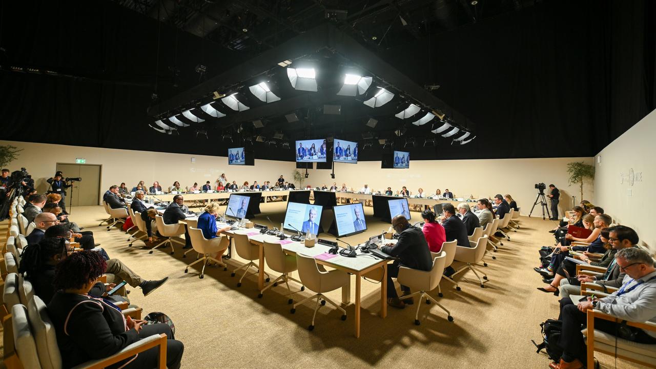 Representatives will discuss a range of climate issues over the two-week summit. Picture: Mahmoud Khaled /COP28 via Getty Images