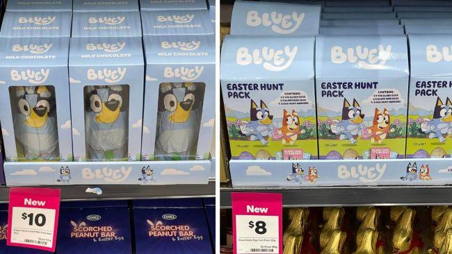 Lots of different eggs to choose from for Bluey fans. Image: Facebook / Adult Bluey Fans Club