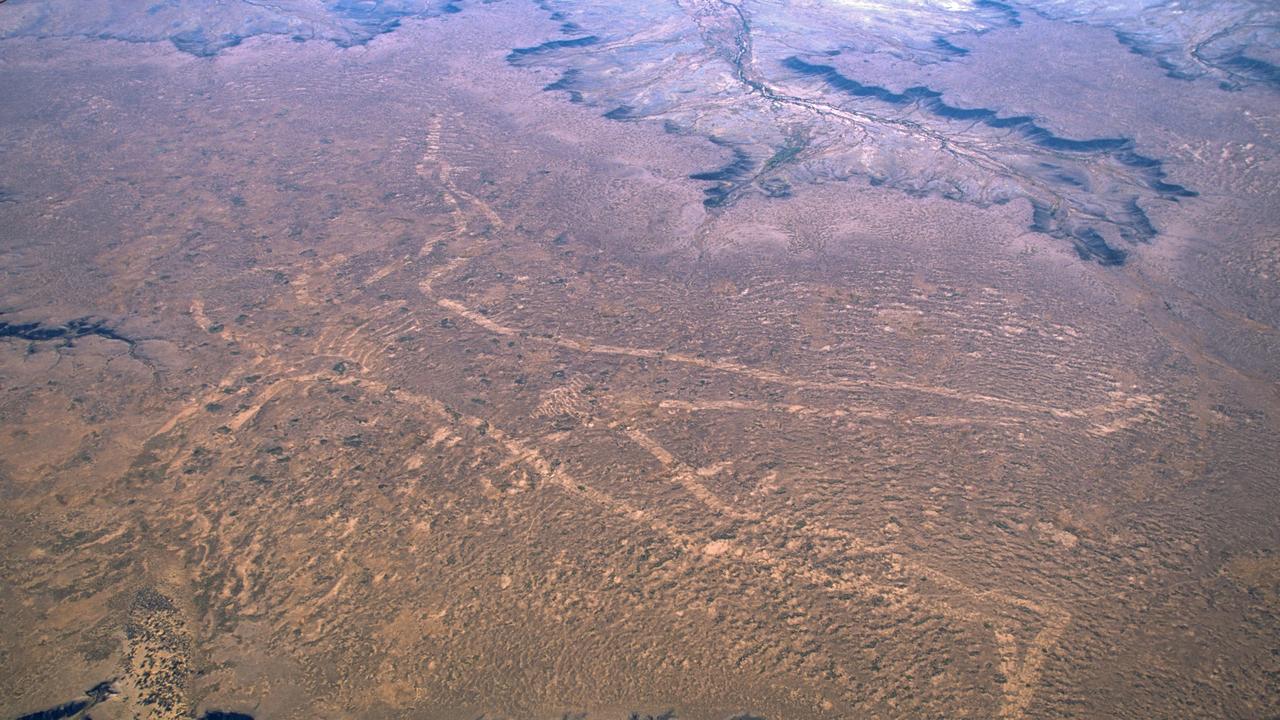 The Marree man - one of the tourist drawcards of the region.