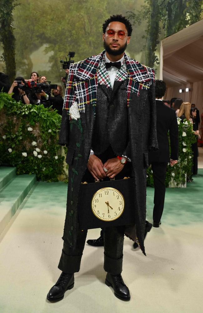 Ben Simmons arrives for the 2024 Met Gala. Picture: Angela WEISS / AFP