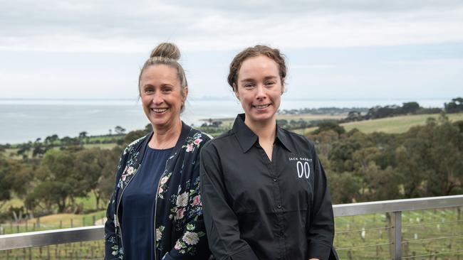 Jo Forde, HR manager of The Sharp Group and Jack Rabbit restaurant manager Georgia Pickering ahead of the upcoming Jobs Expo. Picture: Brad Fleet