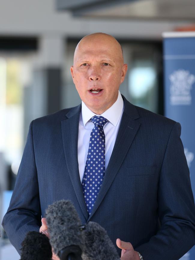 Home Affairs Minister Peter Dutton. Picture: Zak Simmonds