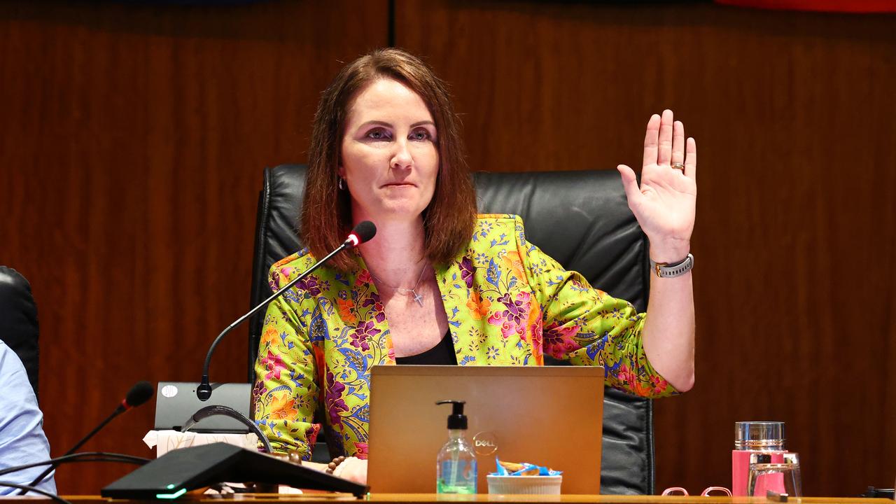 Following heated negotiations with councillors, Cairns Mayor Amy Eden will move a motion on Wednesday that Ken Gouldthorp be permanently appointed as the council’s CEO. Picture: Brendan Radke