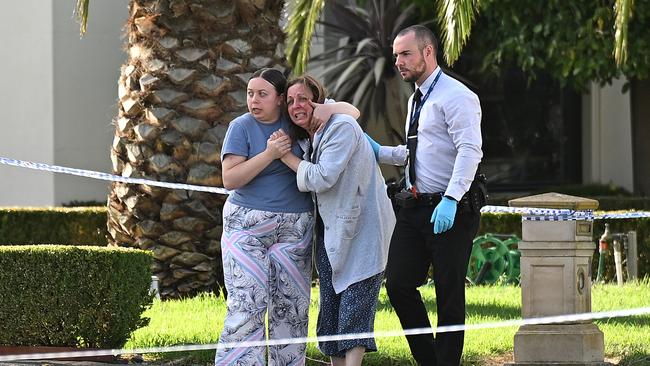 A family member, one of two women at home, heard the shooting and rushed out to find Mr Latorre’s dead body. Picture: AAP