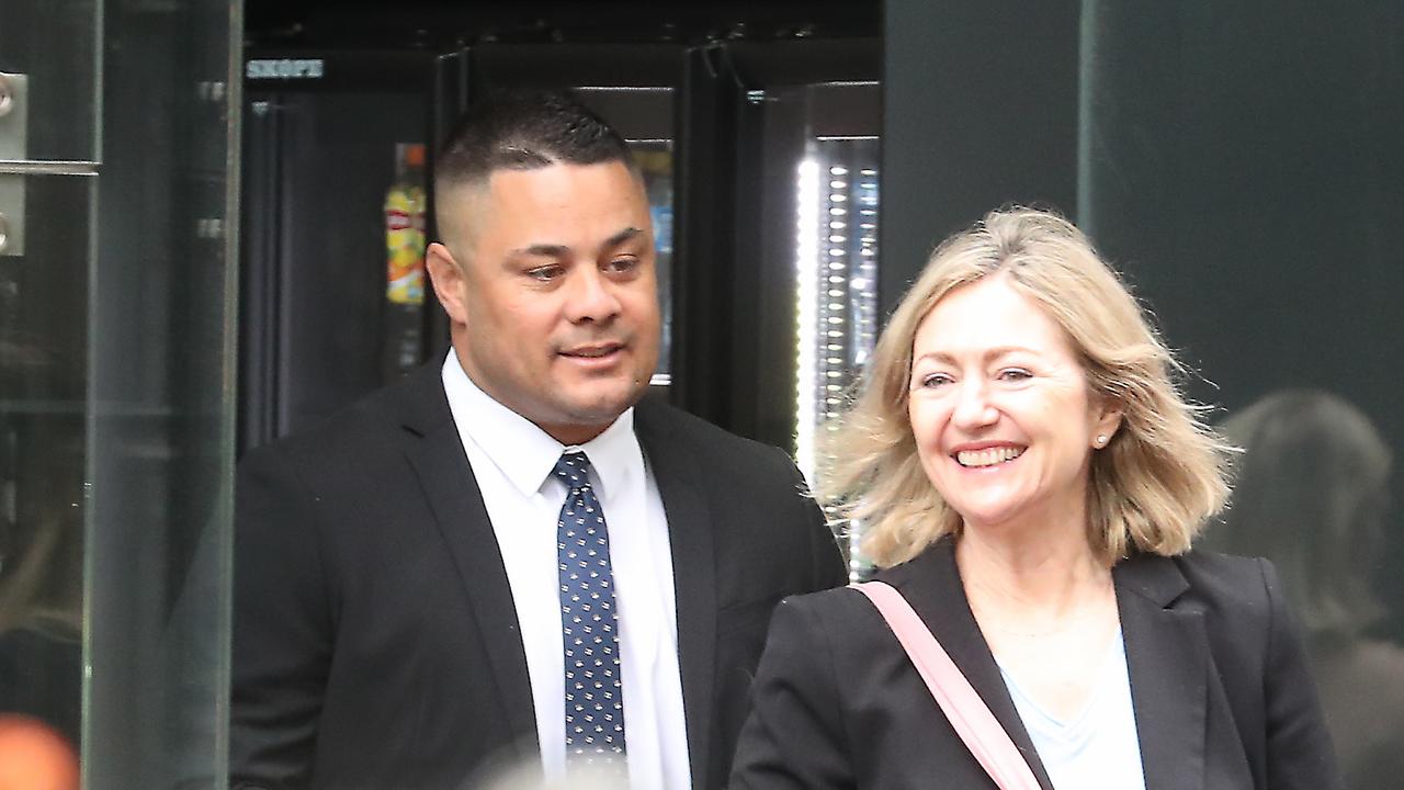 Mr Hayne with his lawyer Margaret Cunneen SC. Picture: NCA NewsWire / John Grainger