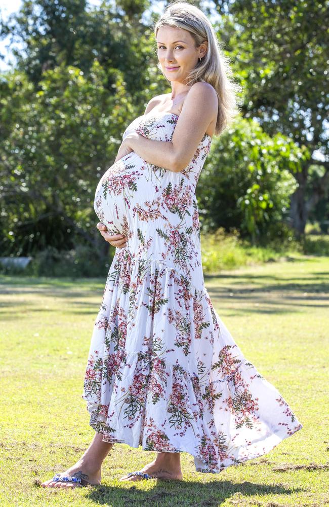 Skye Smyth is concerned she will be forced to give birth without support due to coronavirus restrictions. Picture: Richard Walker/AAP