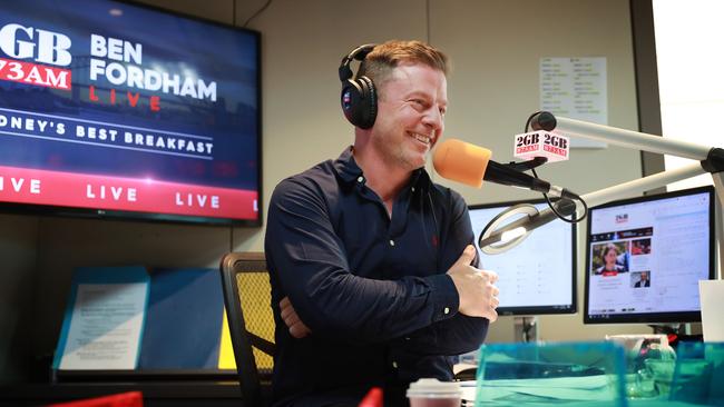 2GB breakfast host Ben Fordham. Picture: John Feder