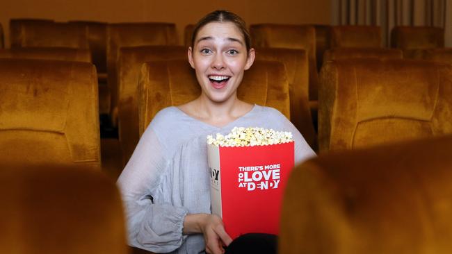 Chenaya Aston at the new Dendy Cinemas at Queen Street Village. Picture: Richard Gosling