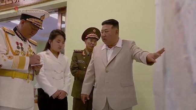 North Korean Leader Kim Jong Un And Daughter Visit Navy Headquarters Au — Australias 