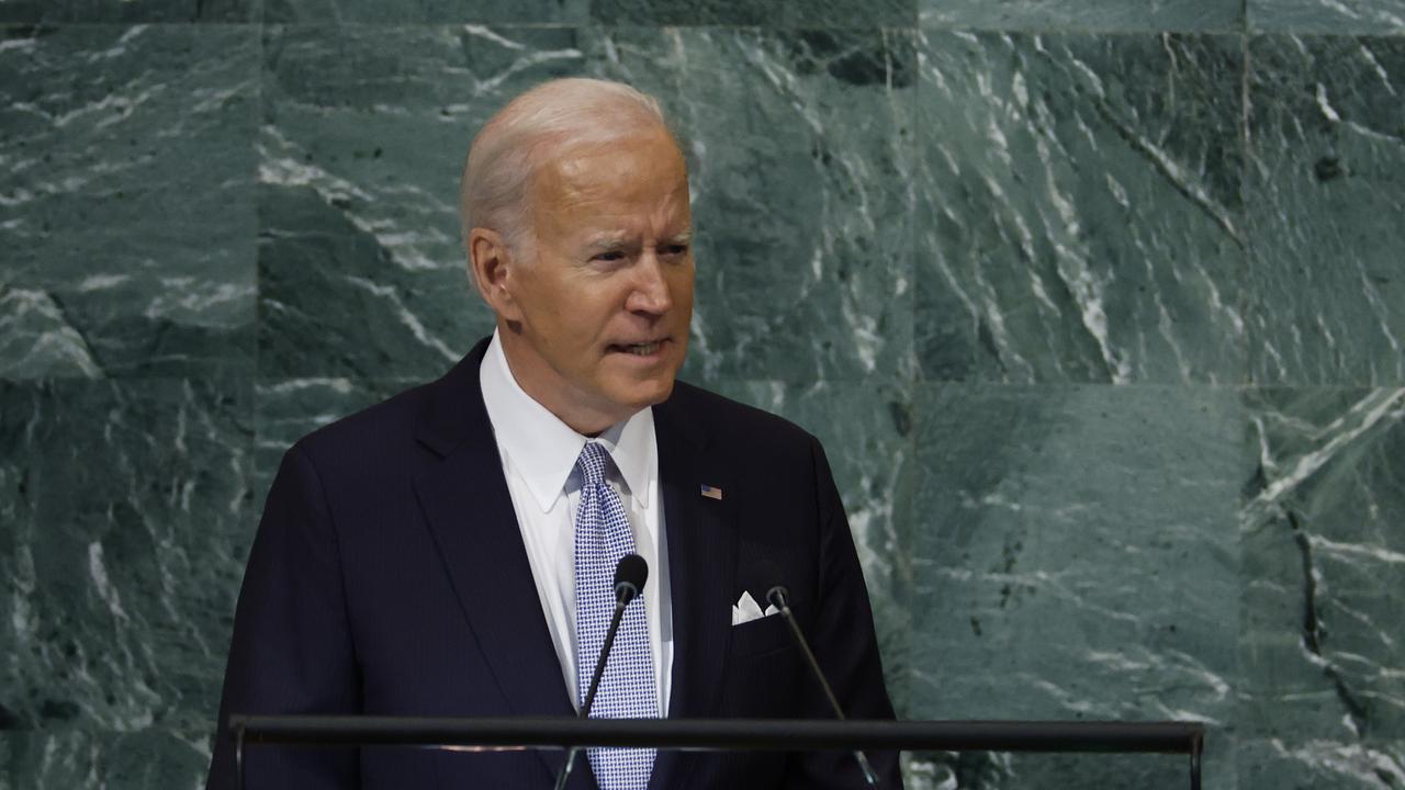 U.S. President Joe Biden speaks at the UN. Picture: Anna Moneymaker/Getty Images/AFP