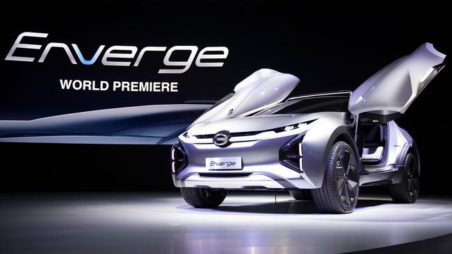 The Enverge concept car unveiled at the 2018 Detroit Auto Show is from the relatively unknown Chinse brand GAC. Picture: AFP PHOTO, JIM WATSON.