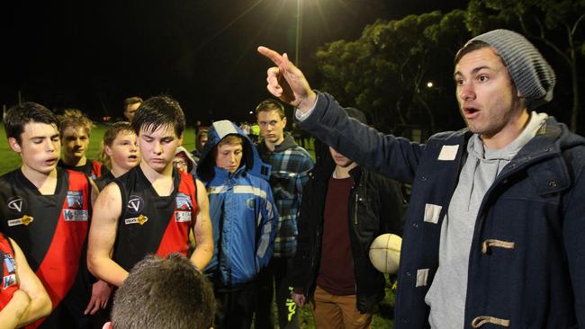 Daniel Menzel kept busy coaching during his time out of the game. Picture: Glenn Ferguson