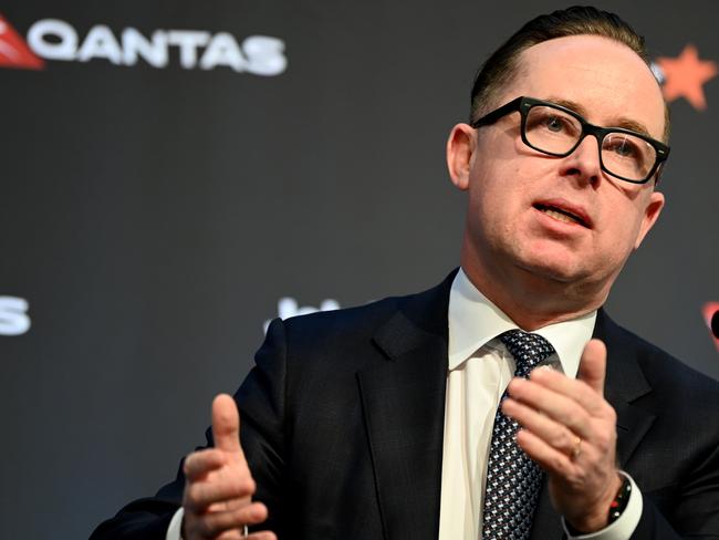 The rant included a slur against Qantas CEO Alan Joyce. Picture: NCA NewsWire / Jeremy Piper