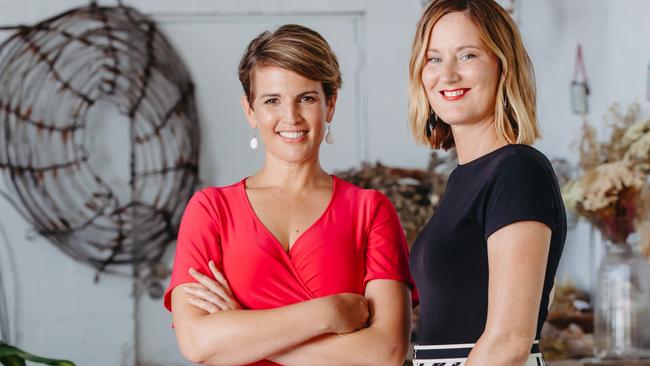 Leina Broughton and business partner Fleur Richardson. Picture: Kit Wise.