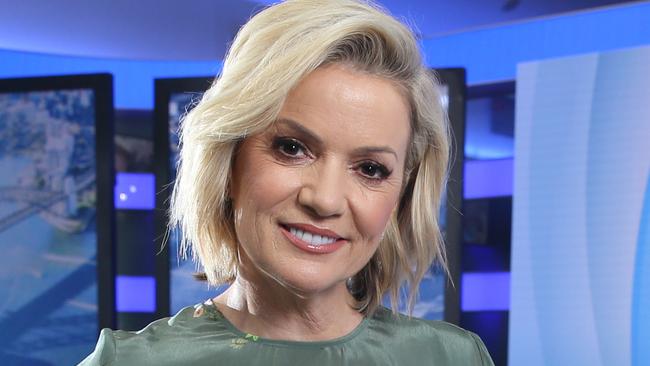 19/12/2019. Network Ten journalist Sandra Sully photographed on set at their studios in Pyrmont, Sydney. Britta Campion / The Australian