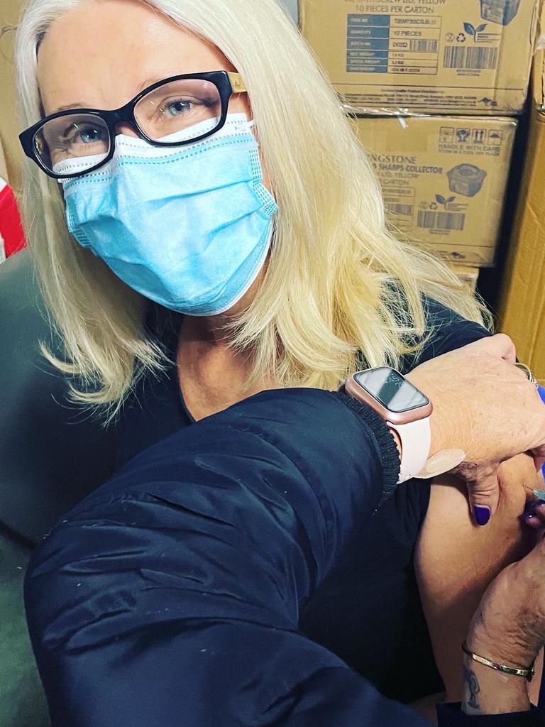 Tracey Spicer was triple vaccinated against Covid. Picture: Instagram
