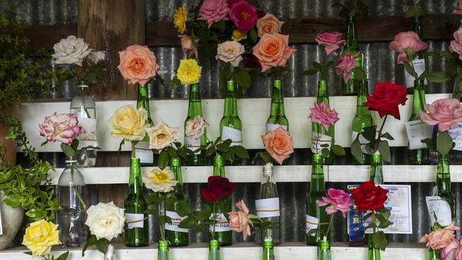 The rose display. Picture: AAP/Matthew Vasilescu