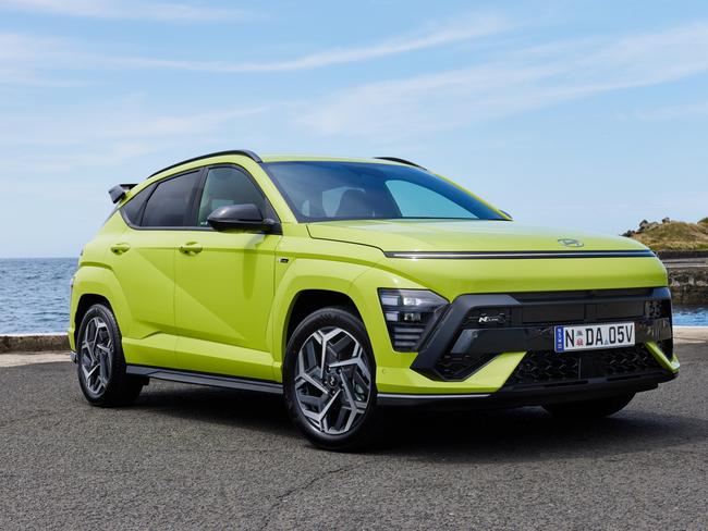The Hyundai Kona Hybrid Premium with the sporty N Line package is about $50,000 drive away.