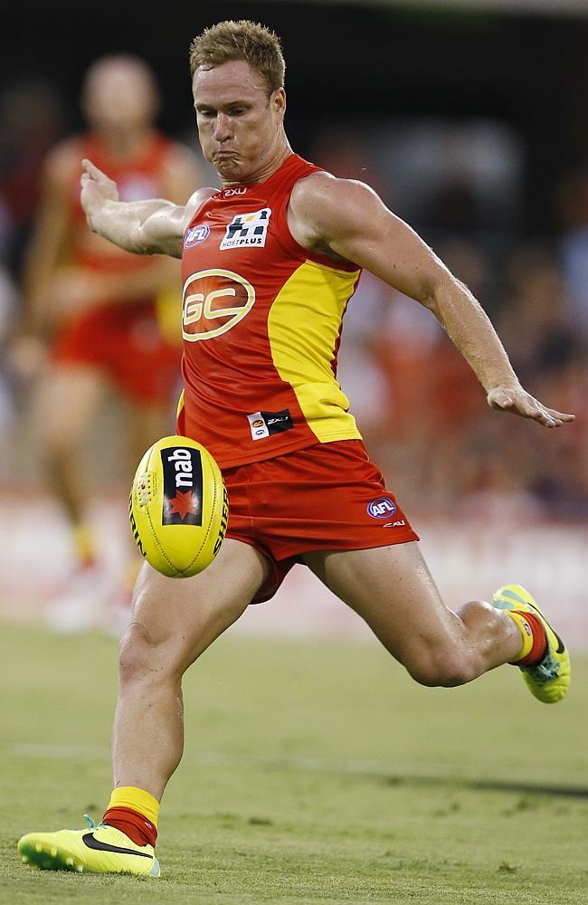 Gold Coast’s Brandon Matera has booted just nine goals from 31 shots on goals over the past 12 months. Picture: Jerad Williams