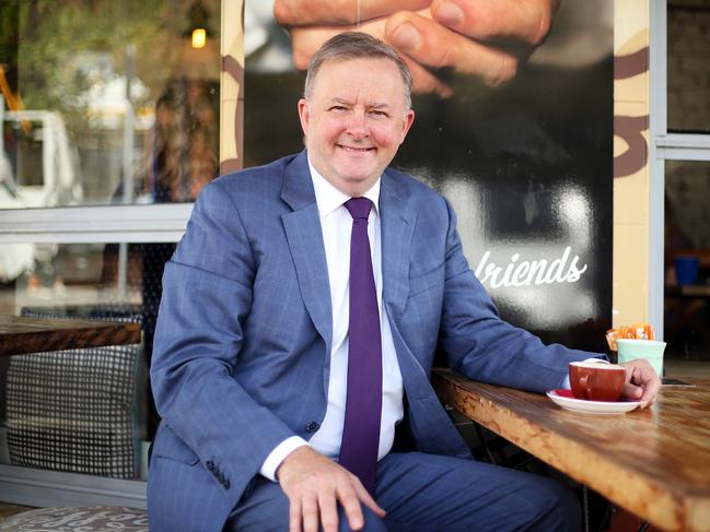 Labor incumbent Anthony Albanese in Marrickville. Picture: Tim Hunter