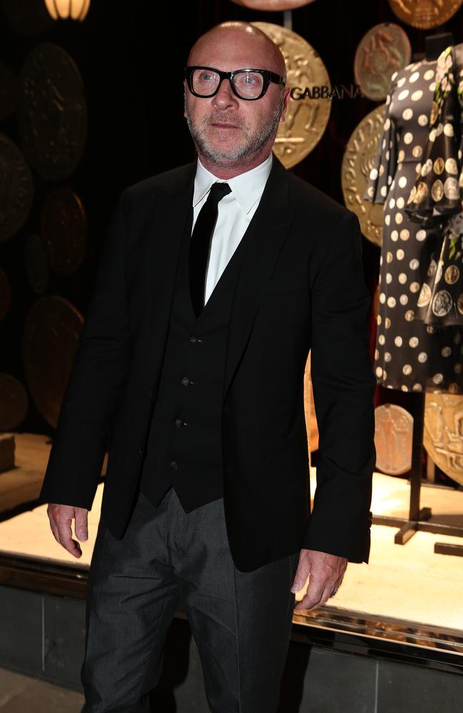 Dolce and Gabbana store opening. Domenico Dolce. Picture: Julie Kiriacoudis