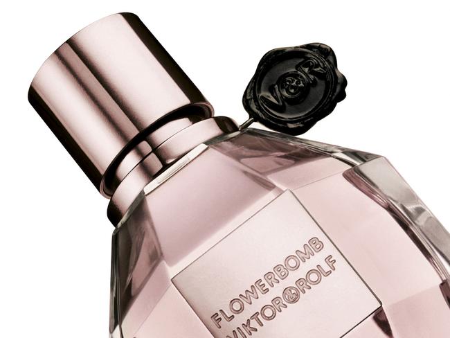 Victor & Rolf Flowerbomb EDP bottle of perfume, supplied by David Jones.