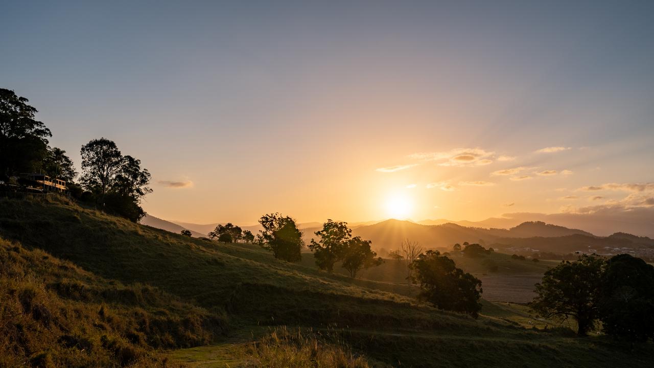 A beautiful sunset in Murwillumbah.