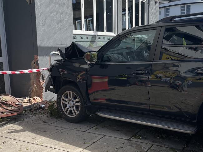 A car has crashed into the Royal George Hotel at Nambour. Picture: Chelsea Heaney