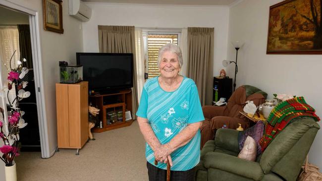 Joan has no complaints about her one-bedroom unit at Argyle Gardens. . Picture: PAUL_BEUTEL