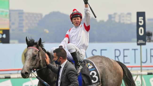 Kerrin McEvoy rode his third The Everest aboard Classique Legend. Photo: Mark Evans/Getty Images