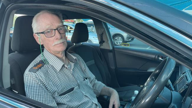 Brisbane taxi driver Alwyn Dellow no longer works on the weekends.