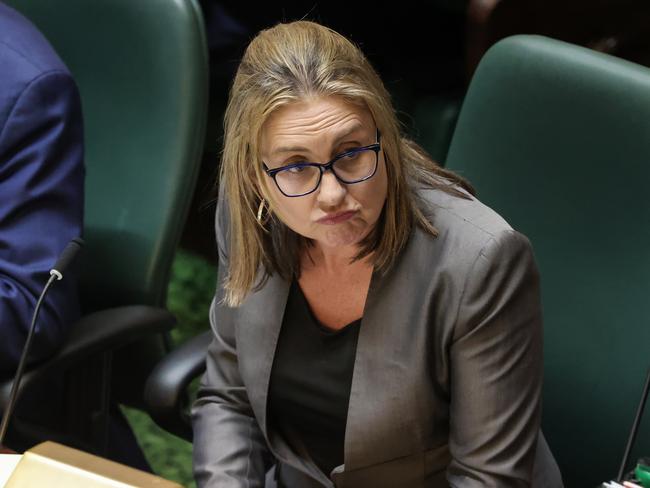 Deputy Premier Jacinta Allan doesn’t command the same discipline as Andrews. Picture: David Caird