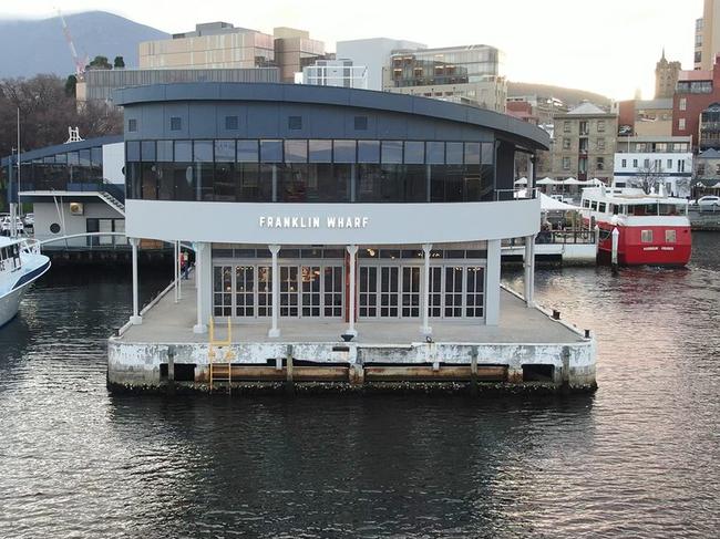 Franklin Wharf Restaurant &amp; Bar is positioned in an idyllic location on the Hobart waterfront. Picture: Supplied