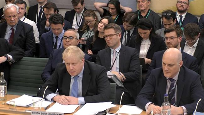 Boris Johnson was grilled by the Parliamentary Privileges Committee. Picture; AFP.